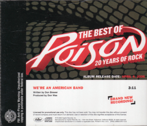 Poison (USA) : We're an American Band
